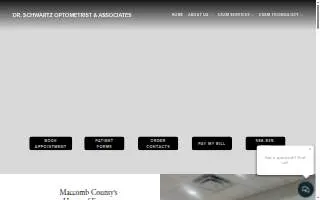 Dr. Schwartz Optometrist and Associates website
