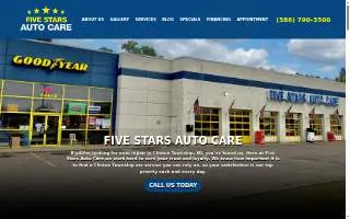 Five Stars Auto Care INC website