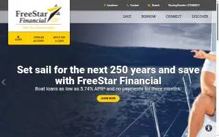 FreeStar Financial Credit Union of Clinton Township website