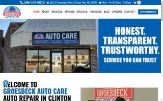 Groesbeck Auto Care, Inc website