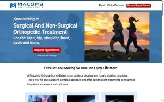 Orthopedic Surgery Of Macomb PLC website