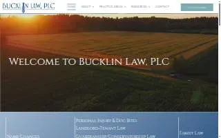 Bucklin Law, PLC website