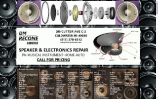 DM RECONE Speaker & Electronics Repair Service
