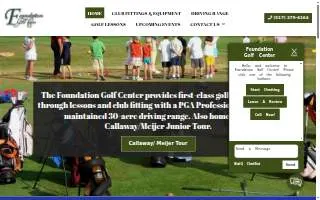 Foundation Golf Center website