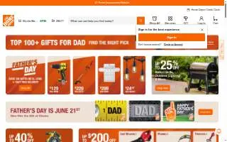 Key Center at The Home Depot of Pittsburg website