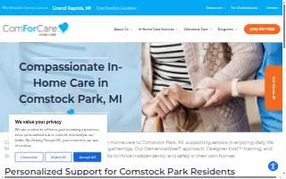 ComForCare Home Care Grand Rapids website