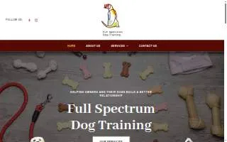 Full Spectrum Dog Training website