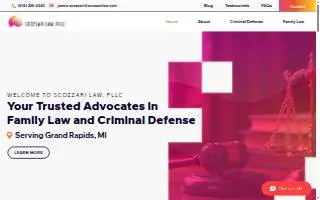 Scozzari Law, PLLC website