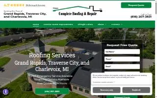 Complete Roofing & Repair of Cutlerville website