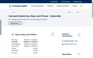 Corewell Health Ear, Nose & Throat - Cutlerville