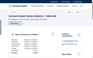Corewell Health Family Medicine - Cutlerville