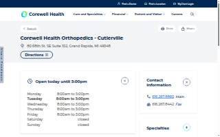 Corewell Health Orthopedics - Cutlerville
