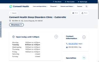 Corewell Health Sleep Disorders Clinic - Cutlerville