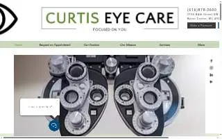 Curtis Eye Care website
