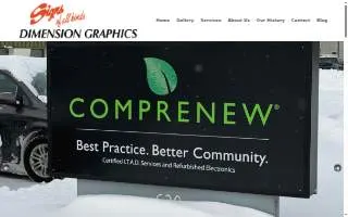 Dimension Graphics website
