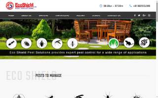 EcoShield Pest Solutions of Cutlerville website