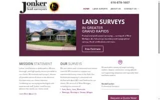 Jonker Land Surveys of Cutlerville website