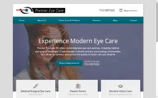 Premier Family Eye Care of Cutlerville website