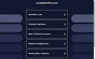 Russell Law Firm, P.C. of Cutlerville website