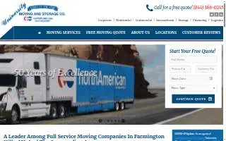University Moving and Storage of Beverly Hills website