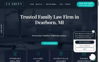 Clarity Law Firm website