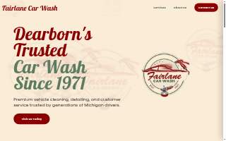 Fairlane Car Wash website