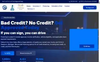 Father & Son Auto Sales of Dearborn website