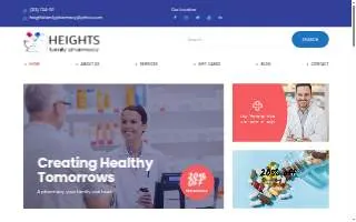 Heights Family Pharmacy website