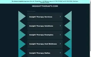 Insight Comprehensive Therapy of Dearborn Heights website