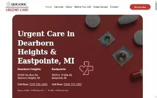 Quickdoc Urgent Care Walk-in, Telemedicine in Dearborn Heights and Taylor website