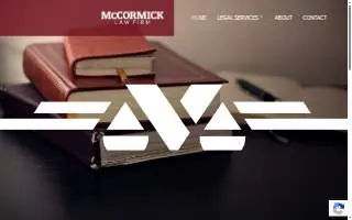 McCormick Law Firm website
