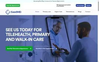 SAAD MD primary care and weight loss clinic website