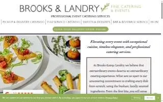 Brooks & Landry Fine Catering of Detroit website