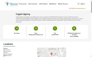Cagwin Agency of Detroit website