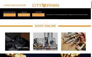 City Pawn website