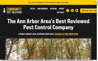 Community Pest Solutions of Detroit website