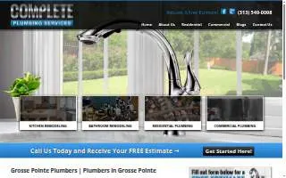 Complete Plumbing Services of Detroit website