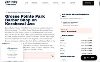 Detroit Barber Co. Barbershop & Brand - Grosse Pointe Park