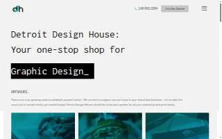 Detroit Design House website