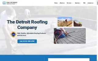 Detroit Roofing Company website