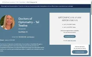 Doctors of Optometry - Tel Twelve website