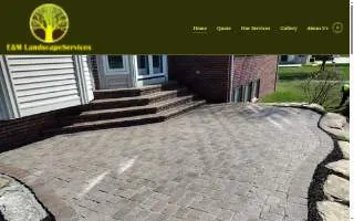 E and M Landscape Services website