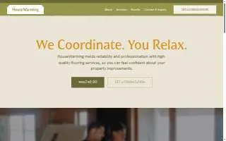 HouseWarming website