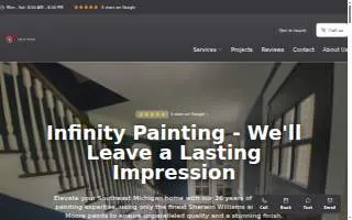 Infinity Painting of Detroit website
