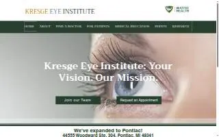 Kresge Eye Institute website