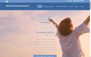Metro Detroit Acupuncture website
