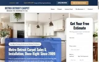 Metro Detroit Carpet & Flooring Installation website