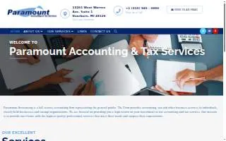 Paramount Accounting Services of Dearborn website