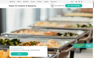 Sassy J’s Cuisine & Desserts website