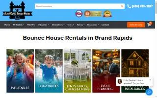 Grand Rapids Bounce Houses website